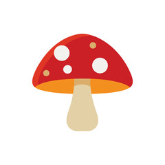 A colorful mushroom vector illustration