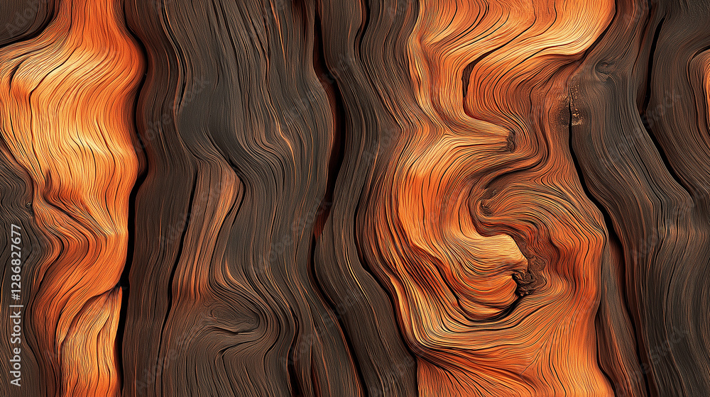Aufkleber Abstract wood texture background showing flowing grain pattern
