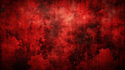 Deep red grunge texture with dark distressed abstract background, vintage and eerie aesthetic, perfect for horror, gothic themes, distressed textures, and artistic backdrops