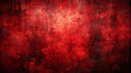 Deep red grunge texture with dark distressed abstract background, vintage and eerie aesthetic, perfect for horror, gothic themes, distressed textures, and artistic backdrops