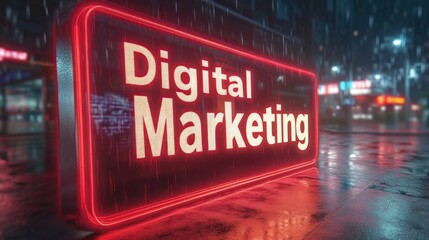 Business, Technology, Internet and network concept. Digital Marketing content planning advertising strategy concept. 3d illustration