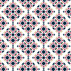 Colorful geometric seamless vector pattern