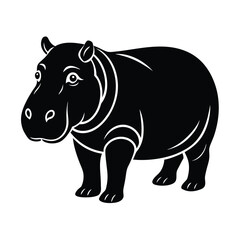 Fototapeta premium vector illustration of a rhino