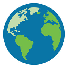 Globe Earth Icon Vector Art Illustration for Global, World, and Geography Design