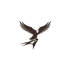 Obraz premium Eagle Vector Logo Design