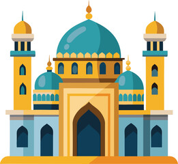  mosque vector, vector and illustration, vector style