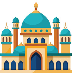  mosque vector, vector and illustration, vector style