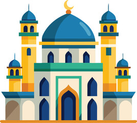  mosque vector, vector and illustration, vector style