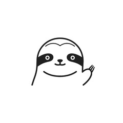 Sloth Vector Logo Design