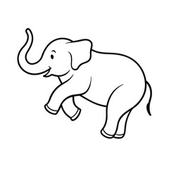 Fototapeta premium elephant vector illustration