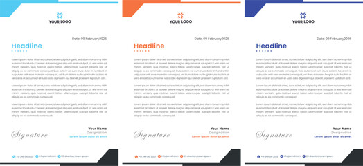 Letterhead Modern business and corporate template Professional creative business a4 document identity