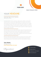 Letterhead Modern business and corporate template Professional creative business a4 document identity