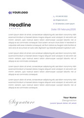 Letterhead Modern business and corporate template Professional creative business a4 document identity