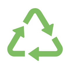 Recycle Symbol Icon Vector Art Illustration for Eco-Friendly and Sustainability Design