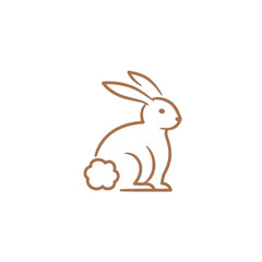 Obraz premium Bunny Vector Logo Design