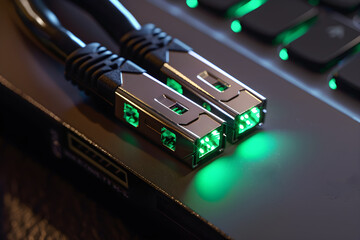 Distinct View of Modern RJ45 Splitter Facilitating Single-to-Multiple Ethernet Connections