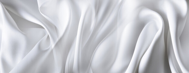 White silk fabric