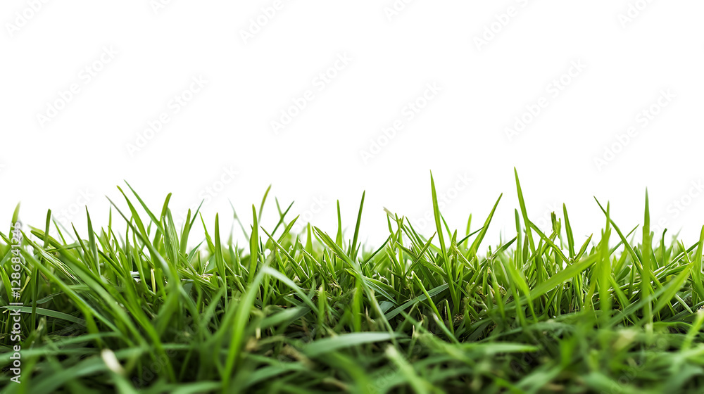 Poster png cutout of realistic lawn grass set on a transparent backdrop for digital and print projects