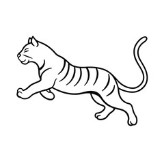 Obraz premium vector illustration of a tiger