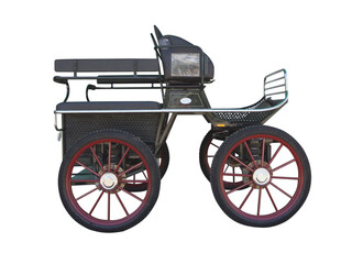 Fototapeta premium wooden vintage carriage transparent