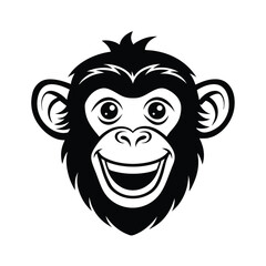 Obraz premium monkey head vector 