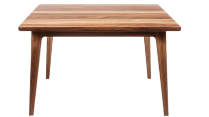 wooden table isolated on white