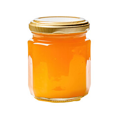 Isolated Jar of Orange Jam