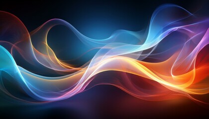 colorful abstract wave background