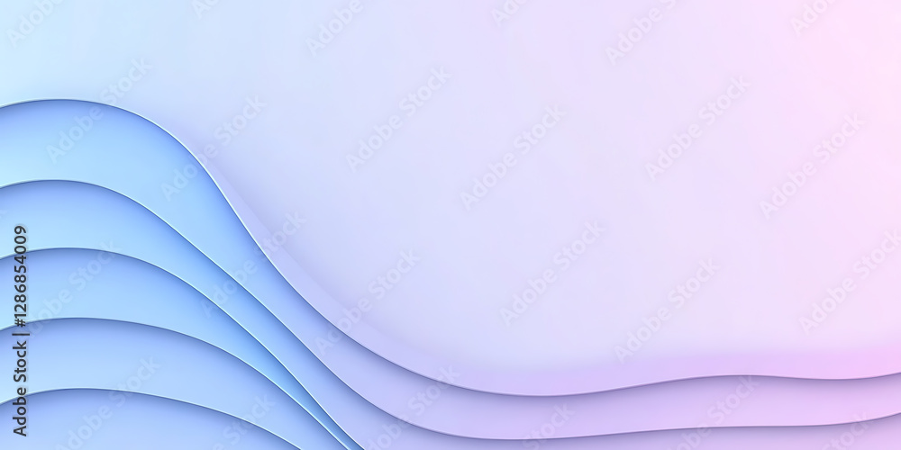 Aufkleber abstract background with blue and pink gradient waves. gentle curves create a serene and modern desi