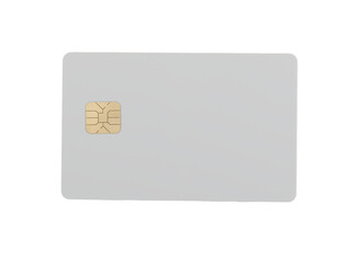 A blank credit card design and elegance. Ideal for advertising, financial services, and promotional purposes. Isolated on a white background with a clean and minimalistic layout.