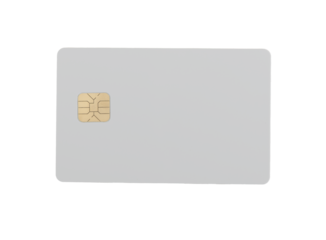 A blank credit card design and elegance. Ideal for advertising, financial services, and promotional purposes. Isolated on a white background with a clean and minimalistic layout.