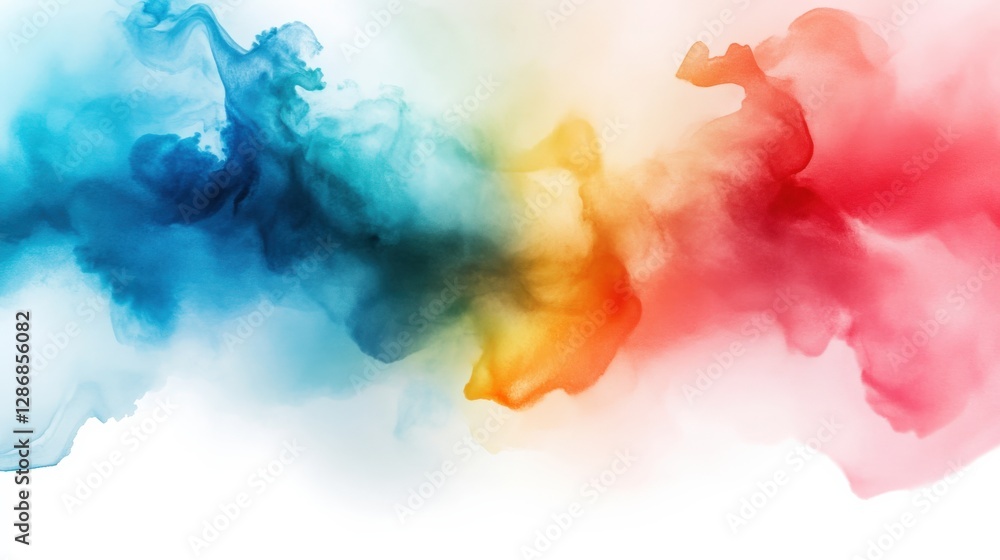 Poster dynamic abstract art displaying colorful swirls digital artwork creative studio vibrant environment 