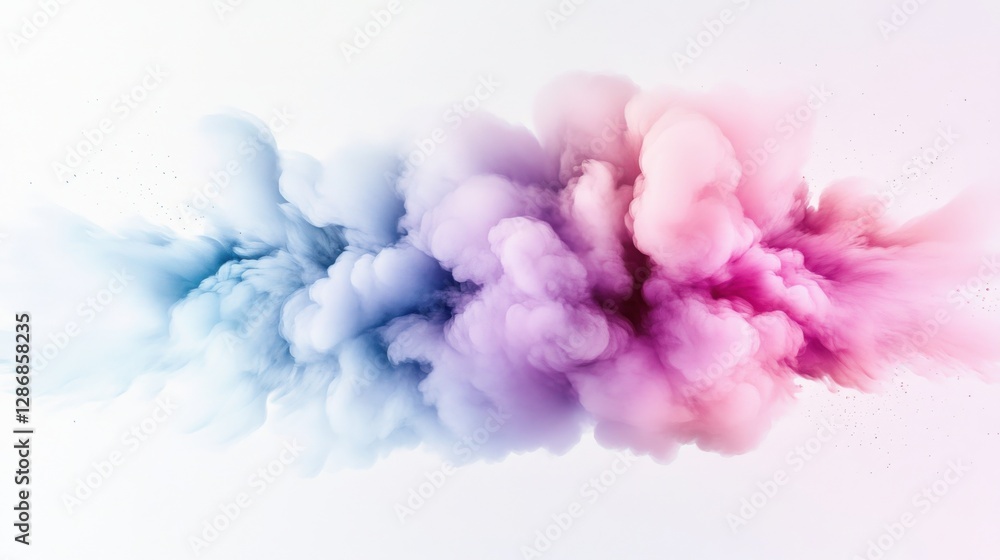 Poster dynamic color explosion abstract art digital design vivid atmosphere artistic perspective creative c