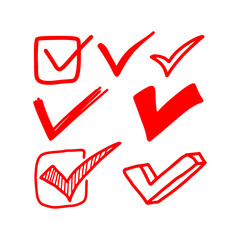 Hand-drawn Checkmark Icons