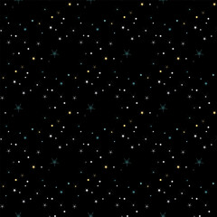 stars on black background