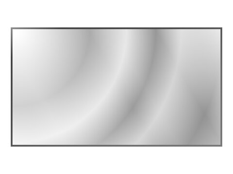 Polished, See-Through Acrylic. Natural Glare and Reflection Effects. PNG
