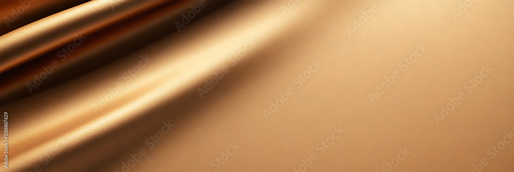 Poster elegant golden fabric with soft, flowing folds and subtle light play creating a luxurious and warm t
