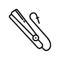 Straight razor and hook against a white background