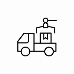delivery process icon sign vector