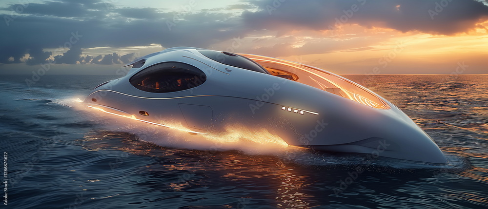 Poster a high-speed catamaran with a futuristic design sp_006