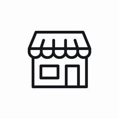local shop icon sign vector