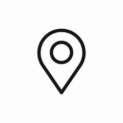location pin icon sign vector