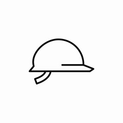 protection helmet icon sign vector