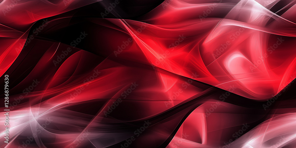 Poster red and black abstract background flowing smoothly