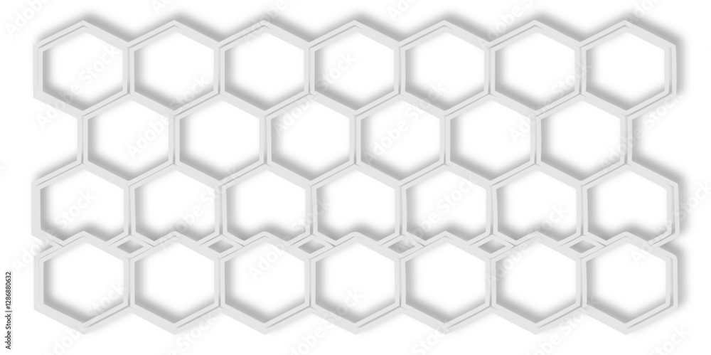 Poster abstract modern geometric line effect bright colorful gradient hexagon style futuristic concept tech