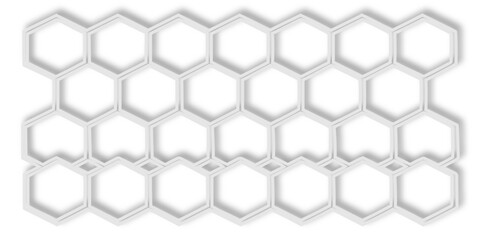 Fototapeta premium Abstract modern geometric line effect bright colorful gradient hexagon style futuristic concept technology shape design. Concept for banner, card, flyer, cover, or brochure. Vector illustration.