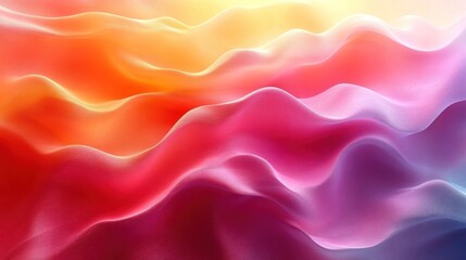 Obraz premium Abstract Colorful Waves Digital Art Design