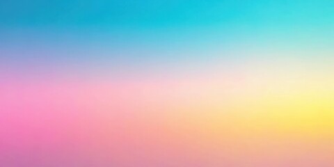 Obraz premium Soft pastel hues blending into each other, forming a gradient from pink to blue and yellow , gradient