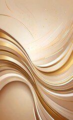 Abstract Golden Curves with Elegant Flow and Sophisticated Design