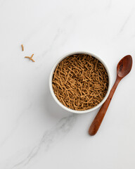 bowl with all fibrous cereals. Breakfast cereals
